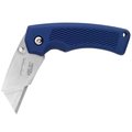 Gerber Folding Knife, 11 in L Blade, Stainless Steel Blade, 1Blade, Textured Handle, Blue Handle 31-000669